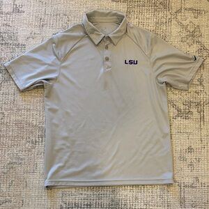 Nike LSU Tigers Men's Light Gray Polo